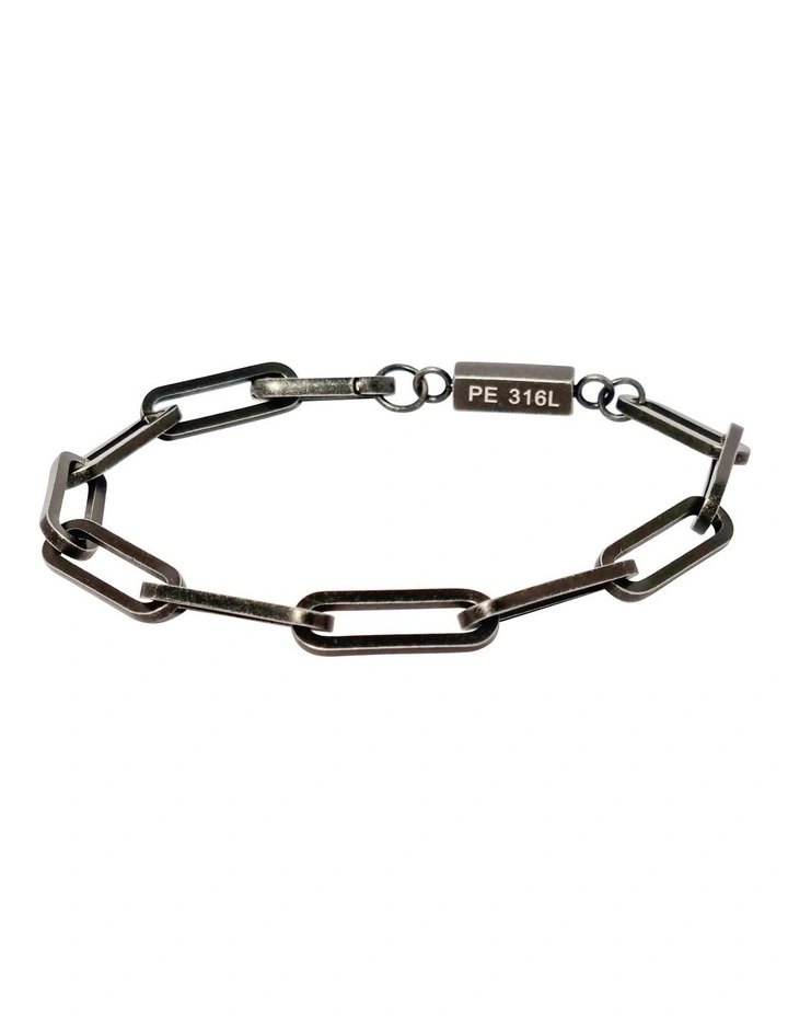 Bold Chain Bracelet in Black image 1