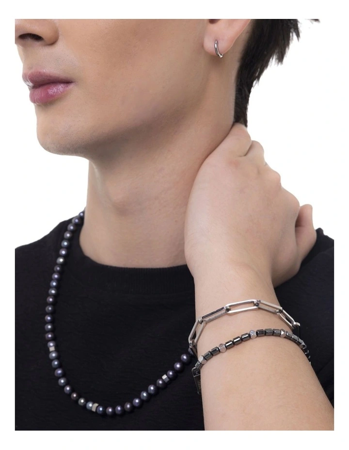 Bold Chain Bracelet in Silver image 2