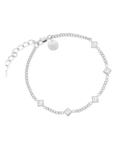 Playful Diamonds Bracelet in Silver