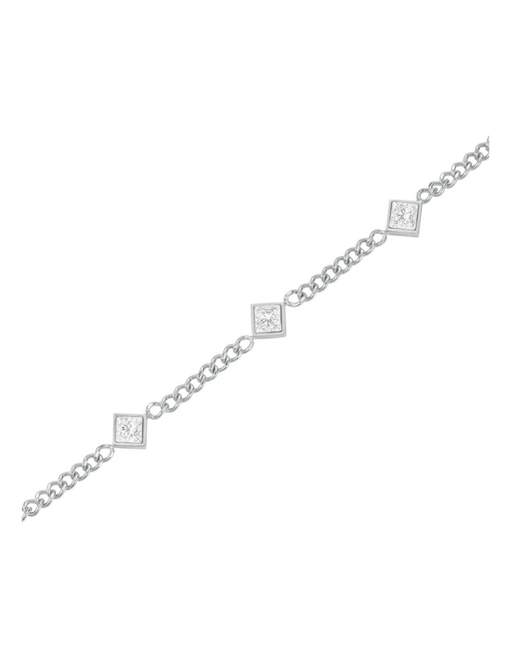 Playful Diamonds Bracelet in Silver image 3