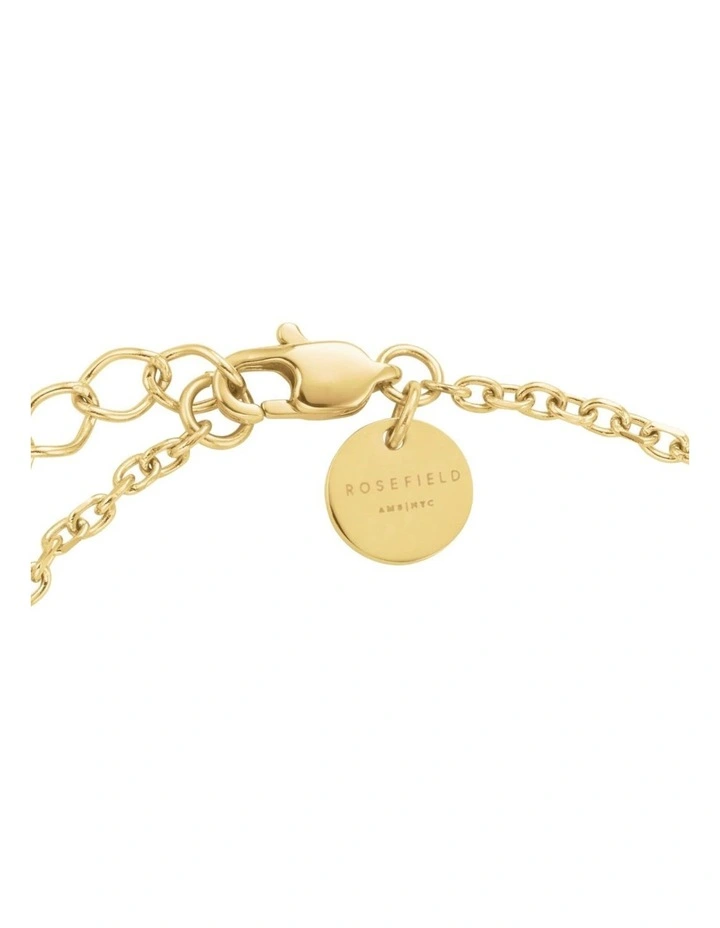 Bold Solitaire Charms Bracelet in Gold-Tone image 4