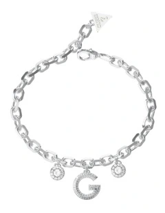 G Crystal Bracelet in SIlver
