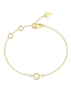 Tiny Pearly Bracelet in Gold