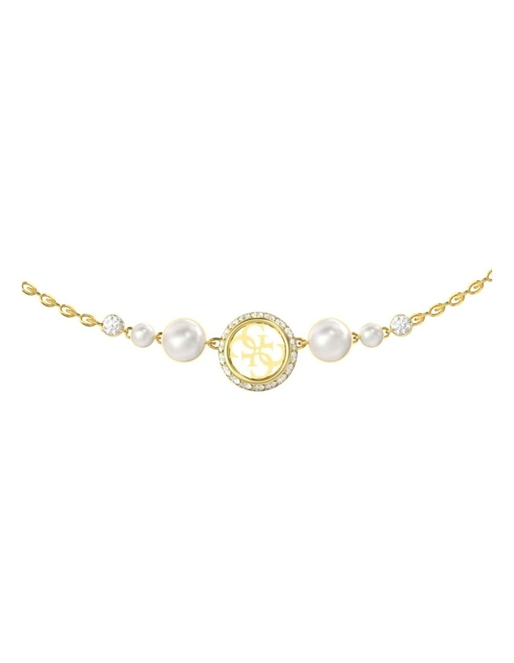 Tiny Pearly Bracelet in Gold image 2