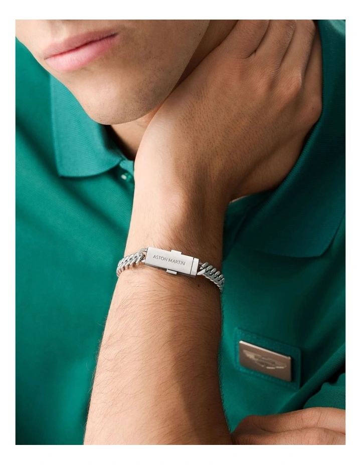 UCD Chain Bracelet in Rhodium image 2
