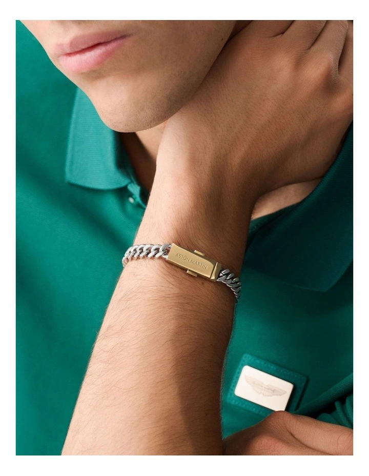 UCD Chain Bracelet in Rhodium/Gold-Tone image 2