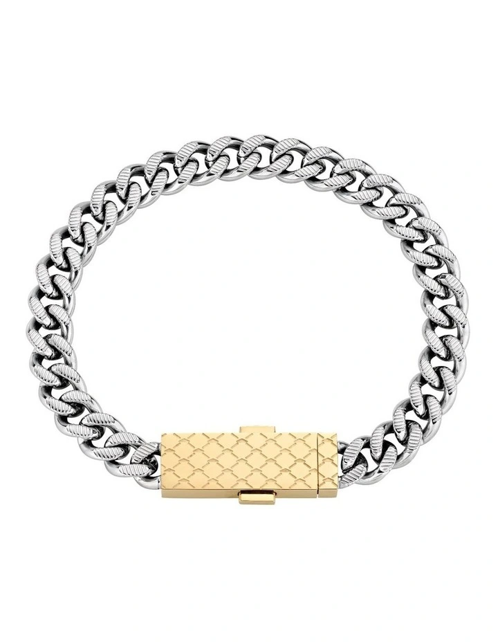 UCD Chain Bracelet in Rhodium/Gold-Tone image 4