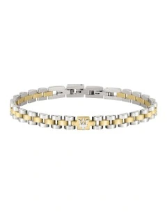 Iconic Steel Link Bracelet in Gold