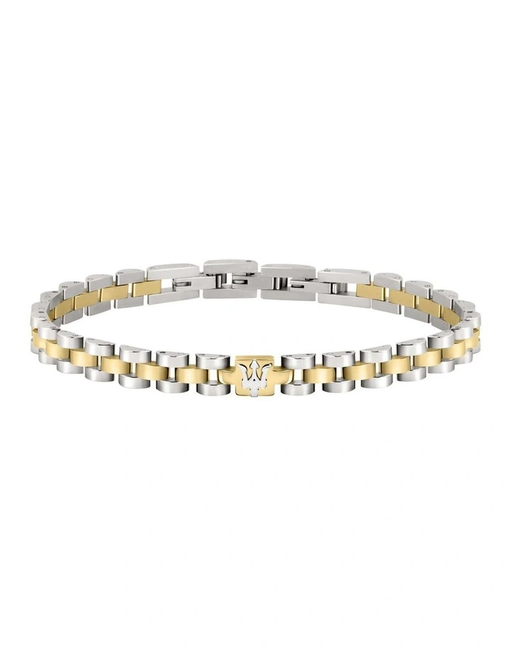 Iconic Steel Link Bracelet in Gold image 1