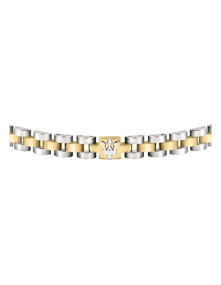Iconic Steel Link Bracelet in Gold image 2