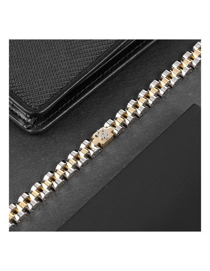 Iconic Steel Link Bracelet in Gold image 4