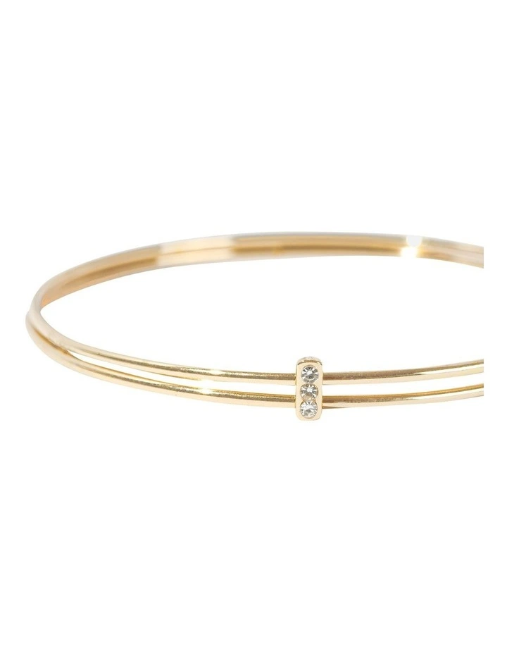 Matchstick Bangle in Gold image 2