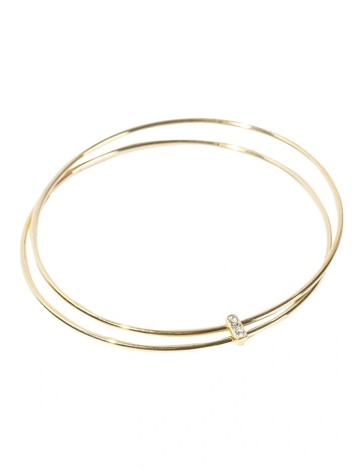 Matchstick Bangle in Gold image 3