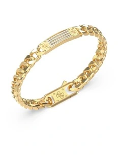 4G Tag Pave Bracelet in Gold-Tone