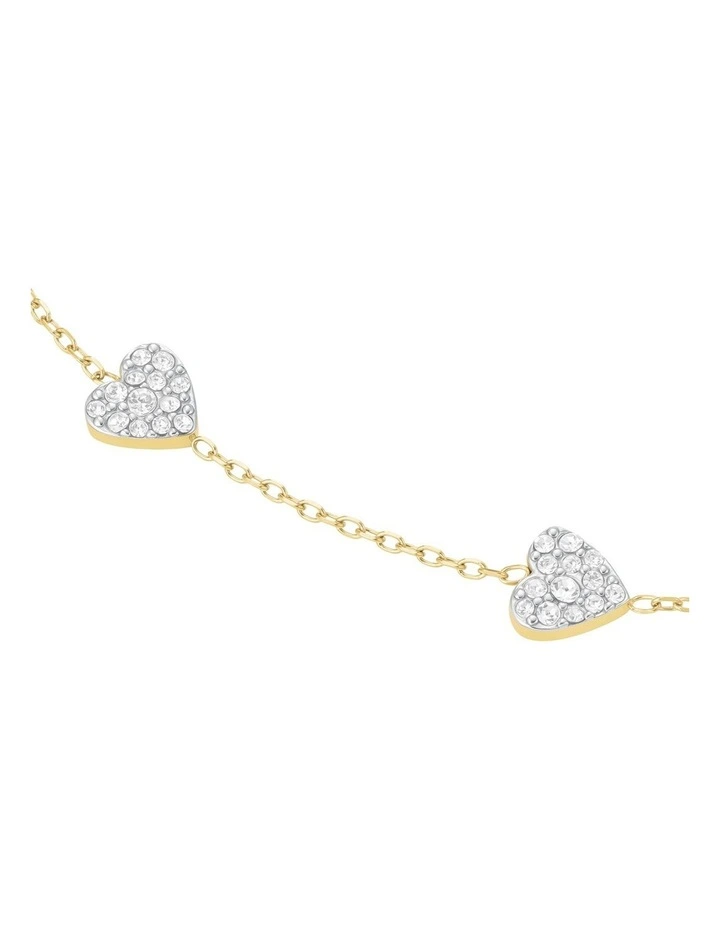 Three Hearts Bracelet in Gold-Tone image 3