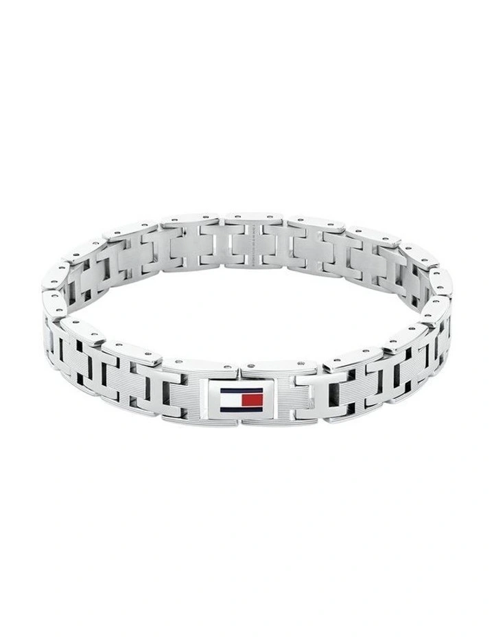 H-Link Stainless Steel Link Bracelet in Silver image 1