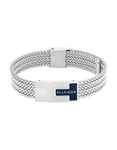 Nautical Mesh Stainless Steel Mesh Chain Bracelet in Silver