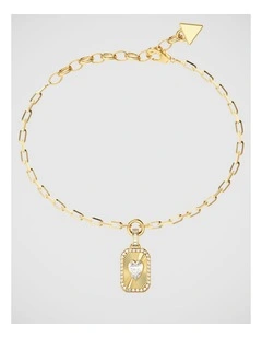 Guess Jewellery Crystal Love Gold Bracelet