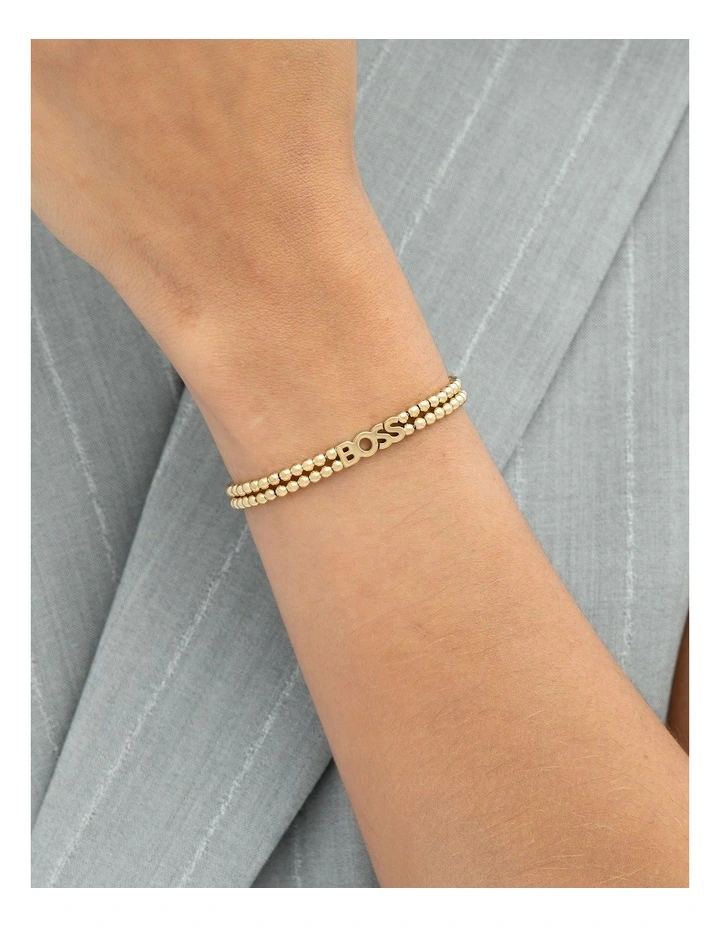 Kassy Beads Gold Steel Women's Bead Bracelet image 4
