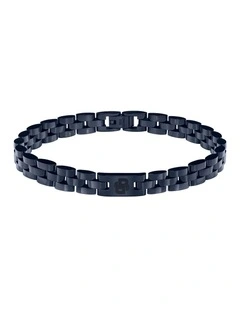 Blue Steel Men's Metal Link Bracelet