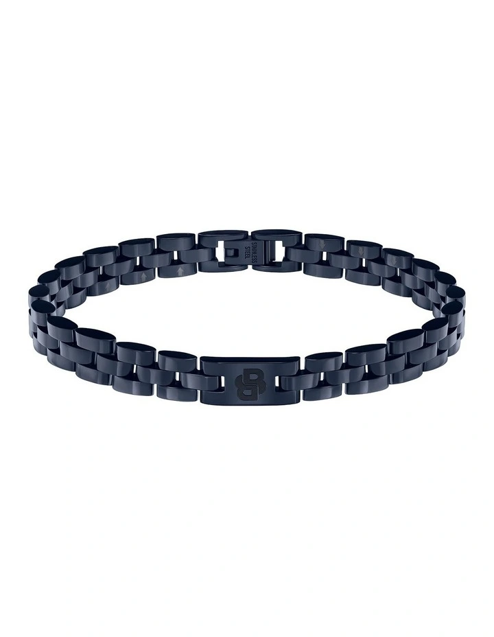 Blue Steel Men's Metal Link Bracelet image 1
