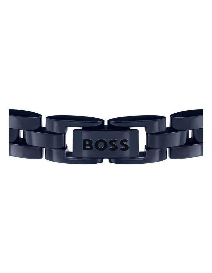 Blue Steel Men's Metal Link Bracelet image 3