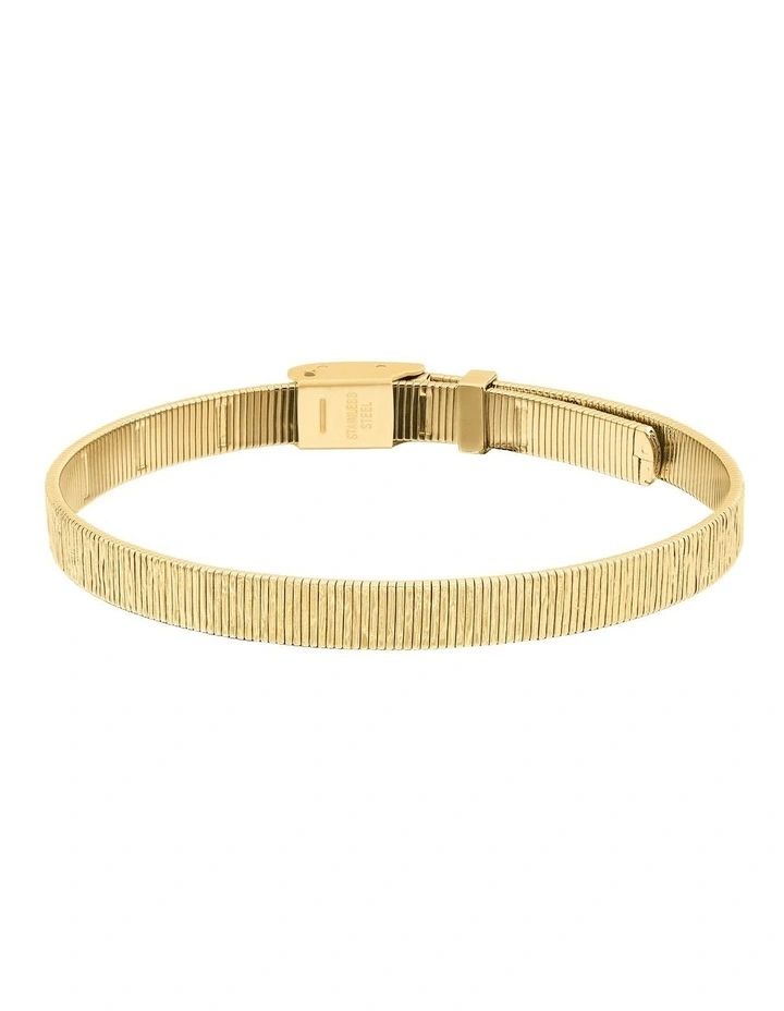 Gold Steel Women's Mesh Bracelet image 1