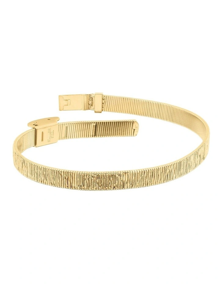 Gold Steel Women's Mesh Bracelet image 2