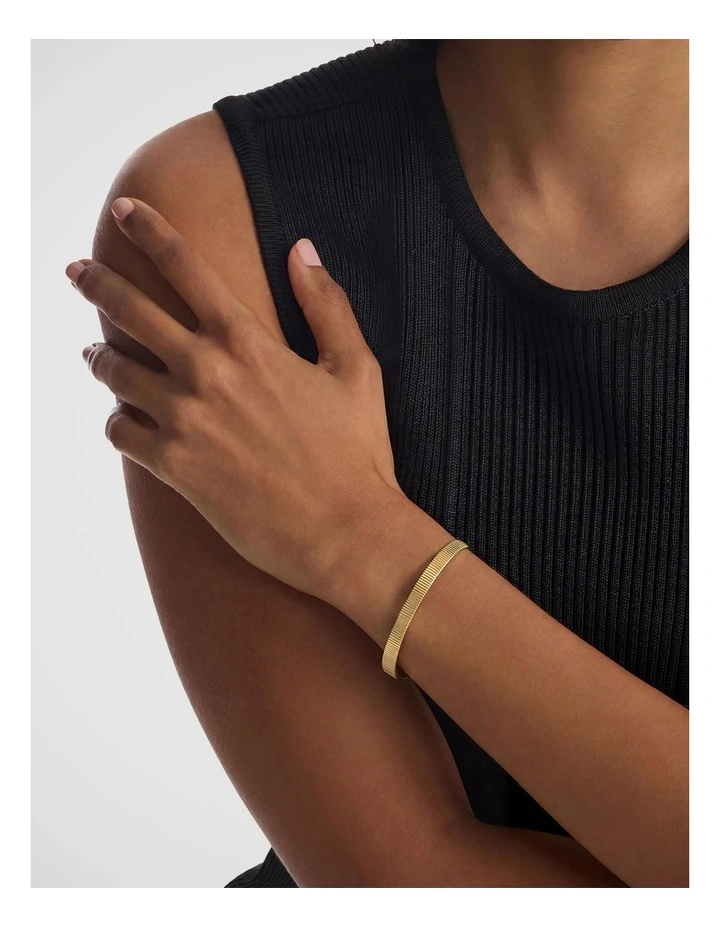 Gold Steel Women's Mesh Bracelet image 3