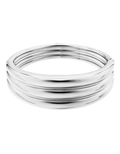 Stainless Steel Women's Hinge Bangle