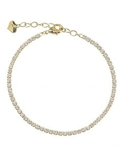 Gregory Ladner CZ Tennis Bracelet GJBF011M in Gold