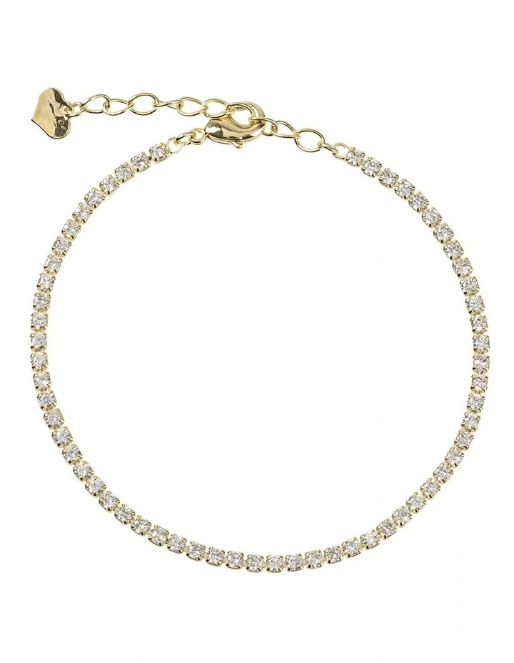 Gregory Ladner CZ Tennis Bracelet GJBF011M in Gold image 1