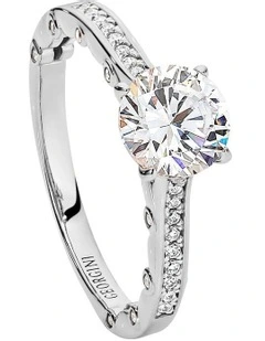 Tiamo Cubic Zirconia Sterling Silver Ring