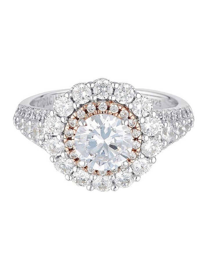 Miranna Double Halo Sterling Silver Ring image 1