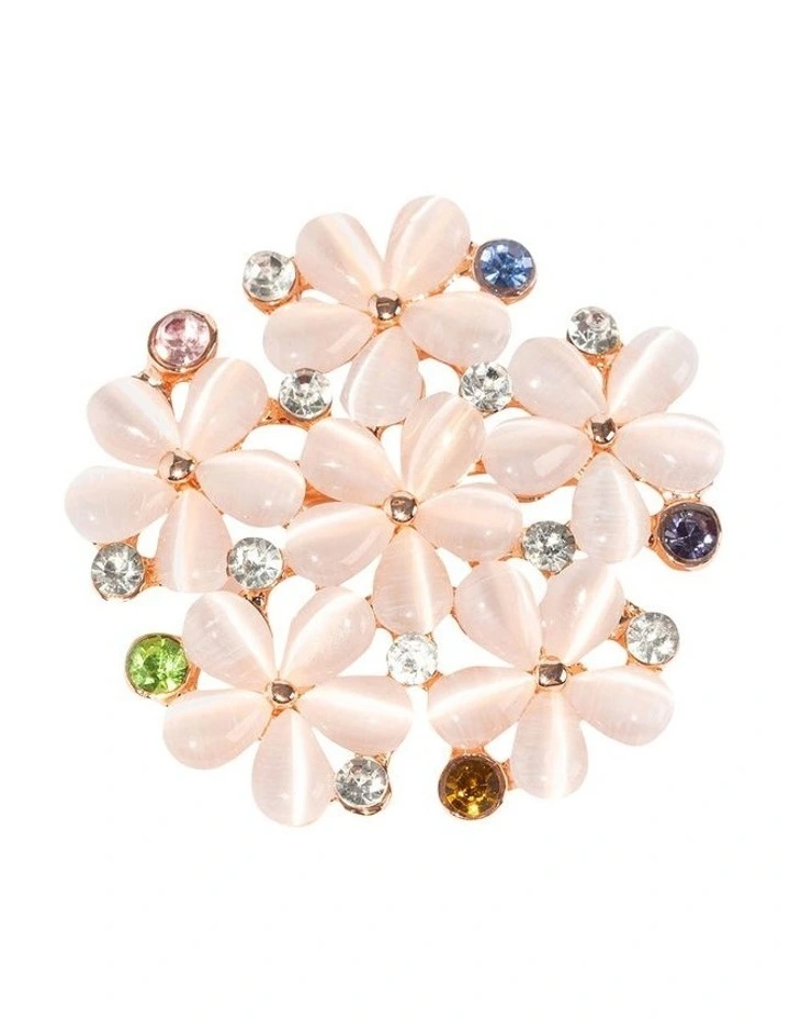 Flower Meadow Brooch in Pink image 1