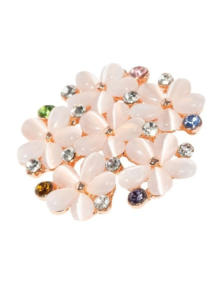 Flower Meadow Brooch in Pink image 2