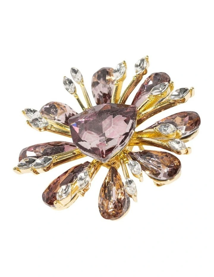 Aurora Rhinestone Brooch in Multi image 2