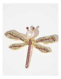 Barcs Petite dragonfly brooch BA02087PBPNKO in Pink