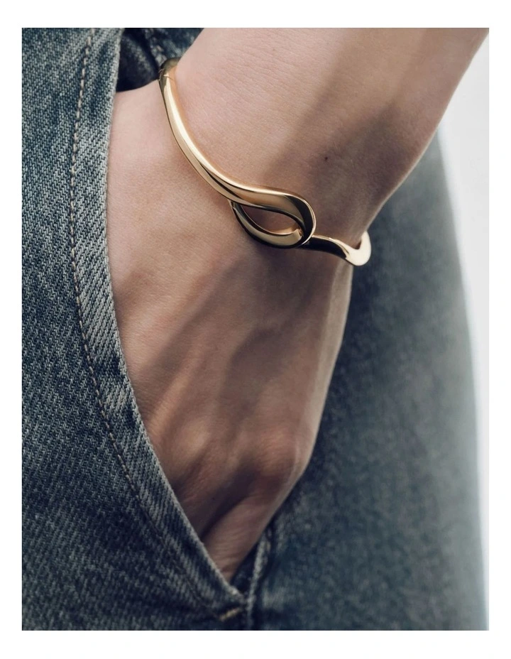 PDPAOLA Brise Bangle Small PUB1-A84-S Gold image 3
