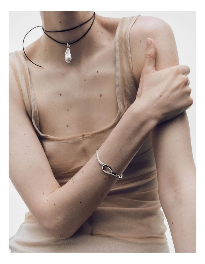 PDPAOLA Brise Bangle Small PUB2-A84-S Silver image 4