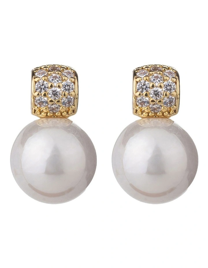 Faux Pearl Jewellery Set in Gold image 2