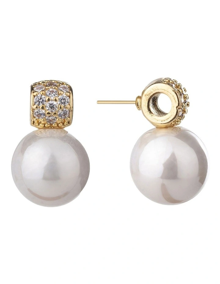 Faux Pearl Jewellery Set in Gold image 3