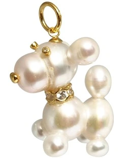 Hand Crafted Pearl Pooch in White