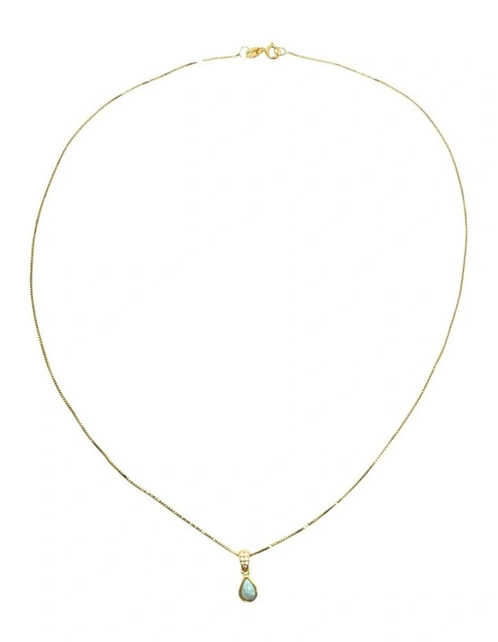 Dainty Opal Pendant in Gold image 5