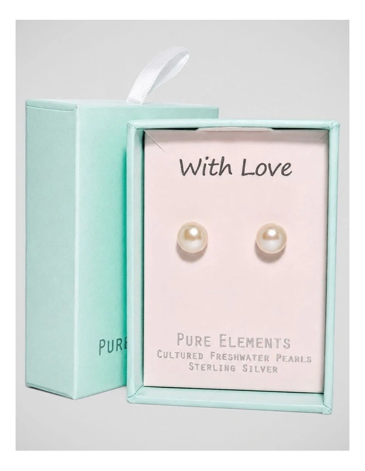 Cherish Natural Studs Earrings in Rose image 2