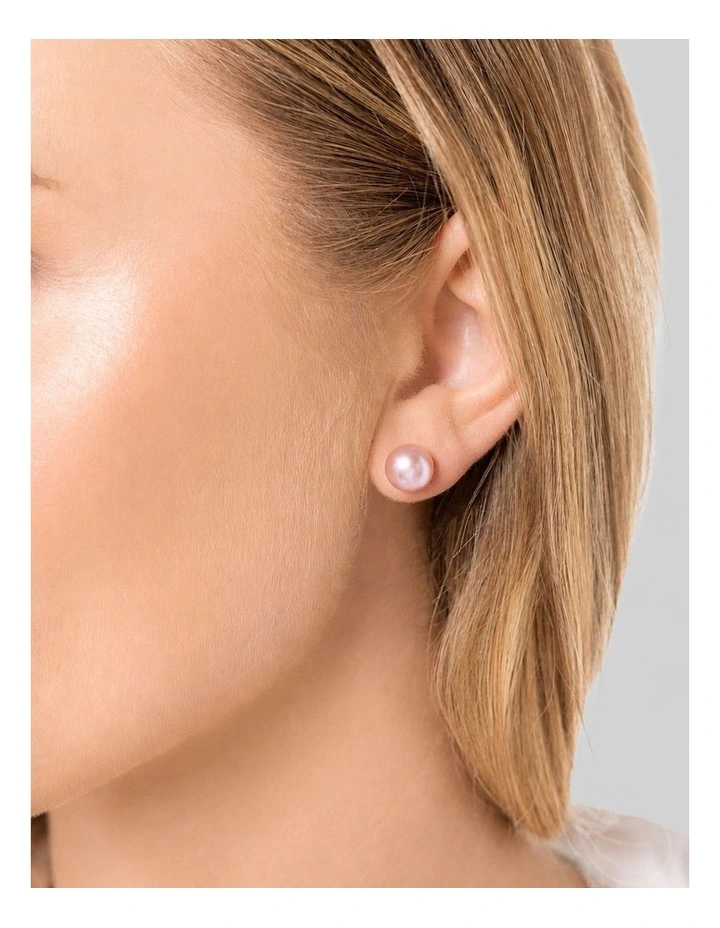 Cherish Natural Studs Earrings in Rose image 3