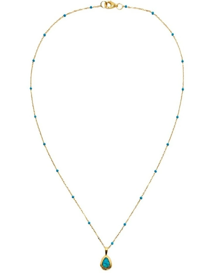 Teardrop Opal Pendant in Multi image 4