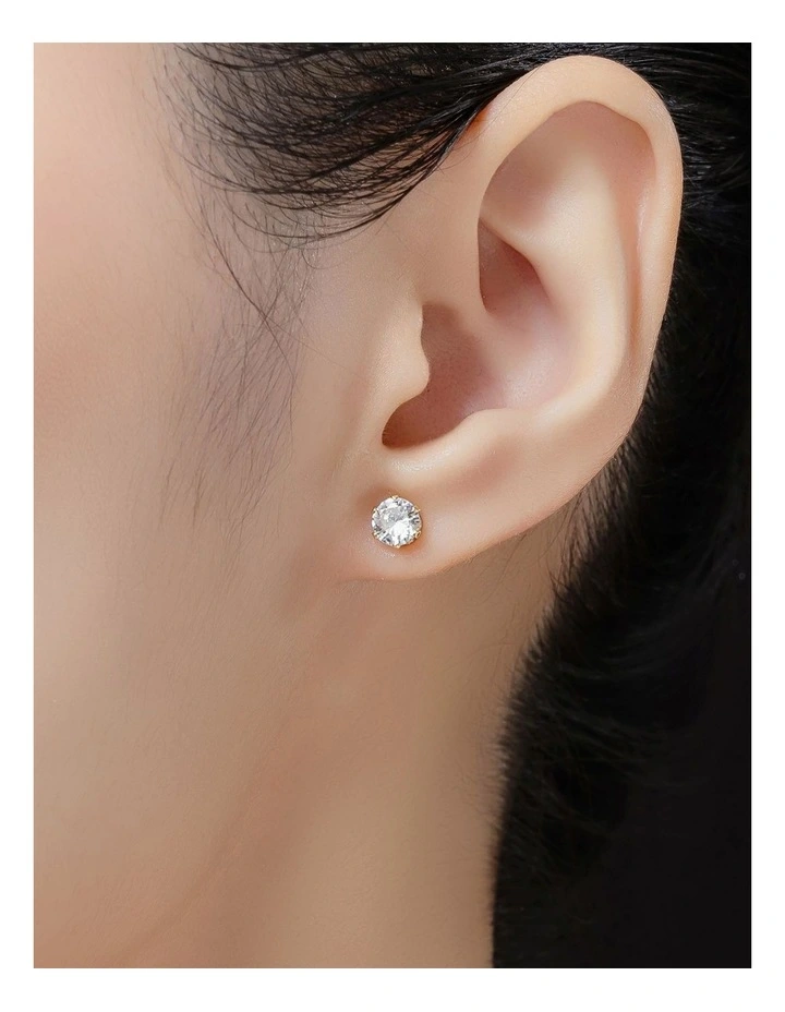Cz Stud And Pendant Box Set Gjne006M in Gold image 4
