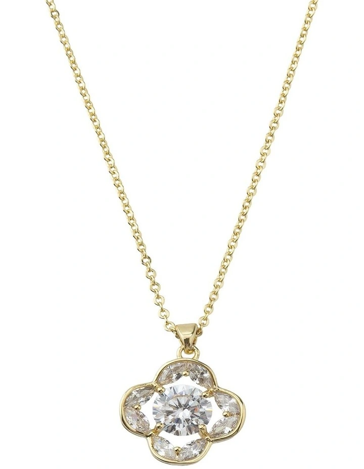 Gregory Ladner CZ Clover Gift Box Set GJNF014M in Gold image 3