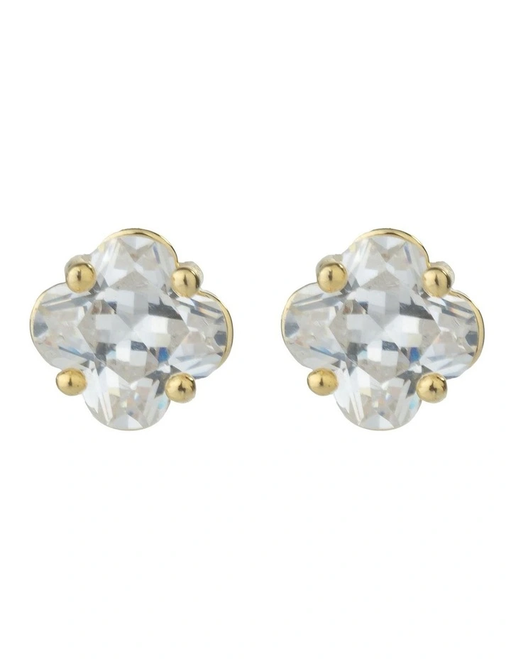 Gregory Ladner CZ Clover Gift Box Set GJNF014M in Gold image 4